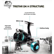 SPINNING REEL TRISTAR METAL FISHING REEL/ Dk 1000-6000 (POWER HANDLE)