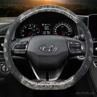 Hạt gỗ gụ D hình dạng vỏ Bọc vô lăng ô tô cho Hyundai Sonata 9 2015 2016 2017 (3-nói) Elantra 4 thể