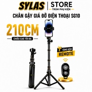 SG10 210cm Phone Stand with Bluetooth Remote - Livestream Video Recording and Photography