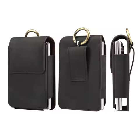 PU Leather Belt Holster Case For Huawei Pura X Max Phone Waist Bag Pouch For Samsung Galaxy Z Fold 8