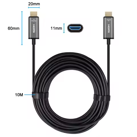 10M 32.8ft 8K HDMI-Compatible Fiber Optic Cables，hdmi-Compatible 2.1 8K60hz 4K120 144hz,48Gbps UHD f