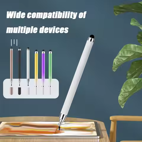 2 In 1 Stylus Pen For Cellphone Tablet Capacitive Touch Pencil For Iphone Universal Android Phone Dr