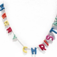 羊毛氈掛飾/羊毛氈吊飾/嬰兒床吊飾/聖誕掛飾-Merry Christmas字