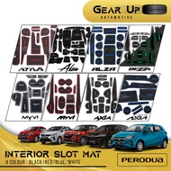 𝐒𝐋𝐎𝐓 𝐌𝐀𝐓 for Perodua AXIA MYVI BEZZA ALZA TRAZ ATIVA ARUZ Accessories Accessori 2026 2025 G3 FL 2023