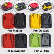 QIUJU DIY Adapter, Portable ABS Battery Connector, Universal Durable Holder Base for Makita/DeWalt/WORX/Milwaukee 18V Lithium Battery