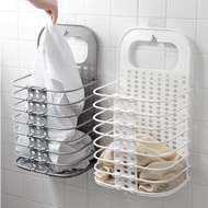 GIỎ NHỰA CAO CẤP ĐỰNG QUẦN ÁO TREO TƯỜNG - RỔ ĐỰNG QUẦN ÁO BẨN ĐỒ DÙNG SINH HOẠT GẤP GỌN THÔNG MINH 