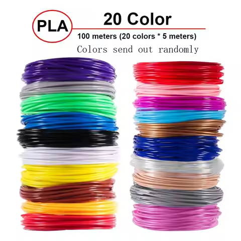 5M 20 Colors 3D Pen Refills Pla 3D Pen Printing Cables 3D Printer Filament Printing Materials High P