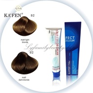 Kafen Hair Color Dye 8/2 Matte Light Blonde 6/2 Matt Dark Blond