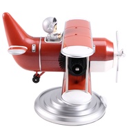 Retro Turnover Desk Clock 24-Hour Automatic Mechanical Turnover Stainless Steel Suitable for Home an