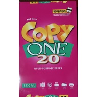 8.5 x14 COPY ONE LEGAL SIZE SUB 20 (70GSM) Bond Paper Copier Paper