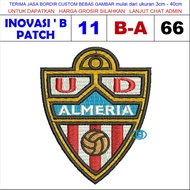 B-A66 ALMERIA CF LOGO EMBROIDERY PATCH SPANISH LALIGA FOOTBALL CLUB - INNOVATION EMBROIDERY PATCH TE