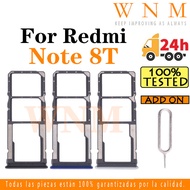 For Redmi note 8T Sim Card Tray Sim Card Slot Holder Card Holder Reader SD Slot Adapter Replacement 