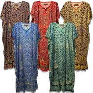 Baju Tidur Kelawar Batik Sarawak - Borneo Kaftan Dress- Free Size - LittleBorneo #1