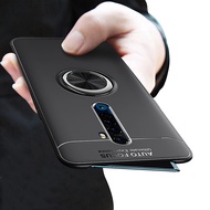 Oppo Reno 2 Soft TPU Casing Magnetic Car Ring Holder Case Oppo Reno2 Silicone Back Cover