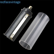 REDFACEVINTAGE for Flashlight Plastic AAA Battery Sheath Tube 18650 Battery Case
