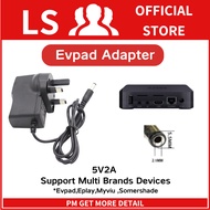 TV Box AC/DC Adapter 5V 2A EVPAD EPLAY EVBOX MYViU
