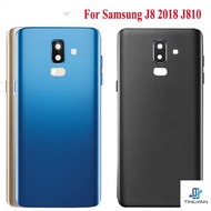 For SAMSUNG Galaxy J8 2018 J810 Back Battery Glass Cover J810F Rear Door Housing Case Replacement For SAMSUNG J810 Battery Cover