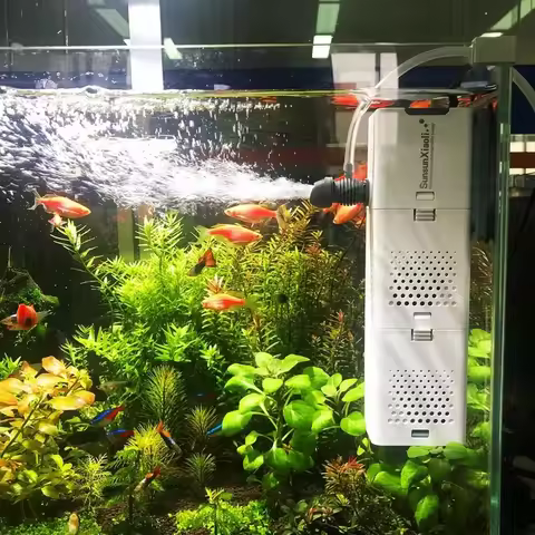SUNSUN Aquarium Internal Sponge Filter Submersible Water Pump Wave Maker Fish Tank Air Aerator Multi