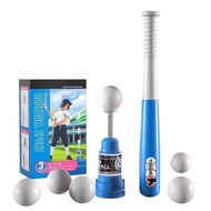[lzdjlmy1zs] Hand-Pressed Hitter Launcher Includes 5 Balls Baseball Launcher Toy Vertical Launch Tub