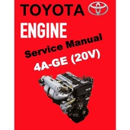4AGE TOYOTA ENGINE 4A-GE (20V) "BLACKTOP" SERVICE WORKSHOP MANUAL + DIAGNOSTIC MANUAL + WIRING DIAGR