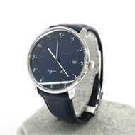 全新 agnès b.  Agnes b watch 中性真皮帶手錶 38mm 女裝