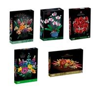 Compatible with Lego Bouquet 10313 Flowers 10314 Preserved Flowers Children Assembled Building Block
