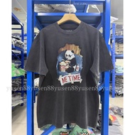 High Quality Epide Prefab26SS Panda MeTime Washed Distressed Printed Retro Short-Sleeved T-Shirt TEE