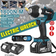 MUSTOOL 388VF 1800N.M Electric Impact Wrench Drill 6800RPM Brushless Wireless Cordless Heavy Duty Power Tools