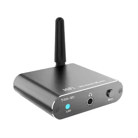New D300 Wireless Adapter Bluetooth-compatible 5.2 Receiver CSR Low Latency Aptx-HD Stereo Connector