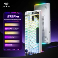 【High Quality】 AULA S75 PRO Custom Mechanical Keyboard 75 Layout RGB Backlight Wireless Gaming Keybo