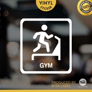 (Ready Stock) GYM Sticker Home / Office / Shop Vinyl Sticker (Die-cut) A2-45