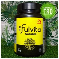 Botol 1kg FULVITA Soluble Kuda Merah Serbuk Baja Subur Tanaman Fulvic Acid Plant Fertilizer Durian Buah Sayuran Bunga.