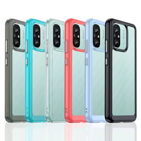 For Redmi 12C Case Cover Xiaomi Redmi 12C 9C 10A 10C 12 Capas New Shockproof Back Transparent Colour