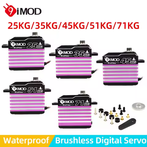 9IMOD Brushless Servo IP67 Waterproof Servo 25KG 35KG 45KG 51KG 71KG Digital Servo for 1:5 1:8 1:10