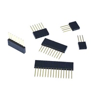 2.54mm Pin Header Straight Female Pin Header - Short Pin and Long Pin - 1x2P to 1x20P