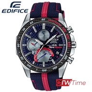 Casio Edifice Scuderia Toro Rosso by Red Bull Limited Edition นาฬิกาข้อมือผู้ชาย สายหน้งแท้/ผ้า รุ่น EQB-1000TR-2ADR