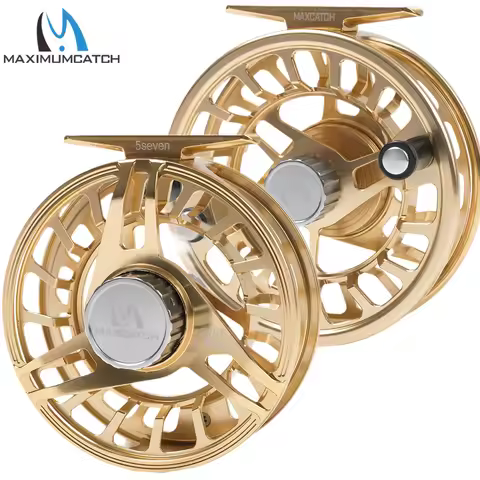 Maximumcatch AVIDPRO Fly Fishing Reel 3-9WT CNC Machined 6061T6 Aluminum Lightweight Durable Large A