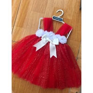 Baby princess dress ️ Red glitter princess dress