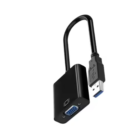 M5TD 1080P USB3.0 Male to VGA Female Converter Adapter Dongle Portable USB3.0 Connector