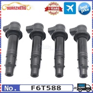 F6T588 4x New Car Ignition Coil For Yamaha MT-07 R1 YZF-R1 R6 RJ15 FZ8 2002-2017 F6T558 F6T571 39P-8