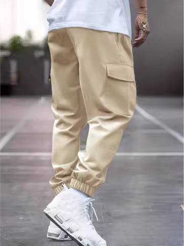 Autumn and Winter New Men's Large Size Casual Pants, Jogger Cargo Pants, Outdoor Sports Casual Pants