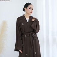 Azhar Busana Shop Mecca Maxi Dress Ceruty Babydoll Material Mix Pearl Sequins Abaya for Weddings Siz