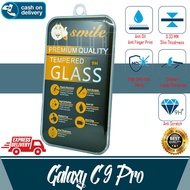 Tempered Glass Samsung C9 Pro Anti-Scratch Smile Glass Premium Quality