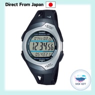 CASIO Watch PHYS Runner Watch LAP MEMORY60 TOUGH BATTERY10 STR-300C-1V Black direct from japan