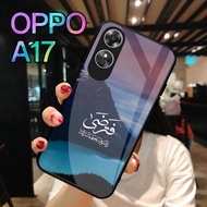 HP [H15] OPPO A17 Glass Softcase - Casing OPPO A17hp - Case OPPO A17hp - OPPO A17 Softcase NEW