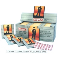 Capsx Lubricated Condom 002 3's