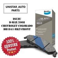 Original Bendix DB1841MKT Front Brake Pad - Isuzu D-MAX 2008/ MU-X MUX 2014 Chevrolet Colorado
