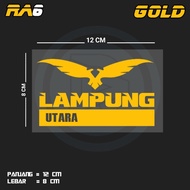 NORTH LAMPUNG CUTTING STICKERS | RA6 LMPG