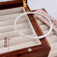 Hot Style 999 Sterling Silver Bracelet Jewelry Gift Ladies Girls [February New Product] 3cc