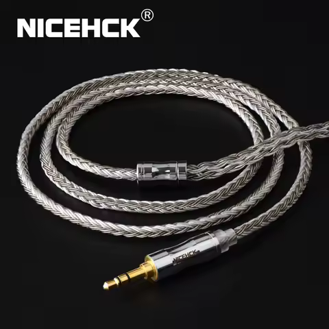 NICEHCK C16-4 16 Core Silver Plated Cable 3.5/2.5/4.4mm Plug MMCX/2Pin/QDC Connector For KZZSX CCATR